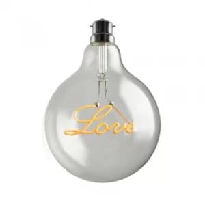 Vintage 2W LED Love Globe Bulb with BC/B22 Cap