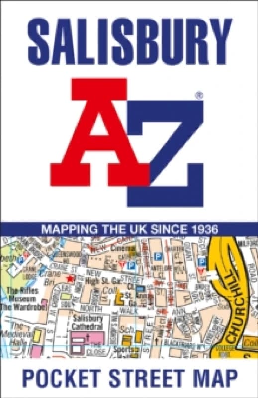 Salisbury A-Z Pocket Street Map. By AZ Maps Books