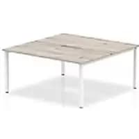 dynamic Computer Desk Evolve Plus B2P12GRYW Grey Oak 1200 mm x 1600 mm x 730 mm