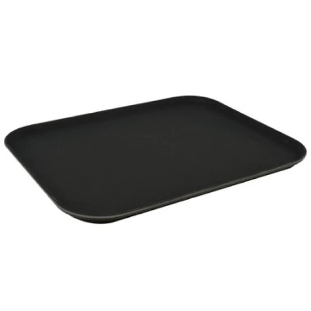 Argon Tableware Rectangular Non-Slip Serving Tray - 45 X 35Cm - Black