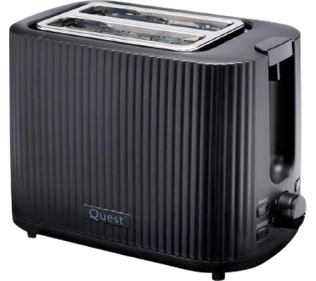 QUEST 32029 2-Slice Toaster - Black 5025301320294