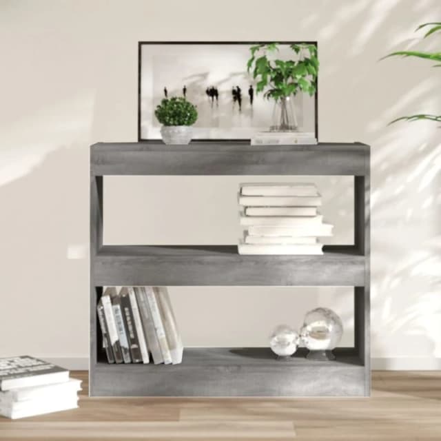 VIDAXL Book Cabinet/Room Divider Grey Sonoma 80x30x72cm Vidaxl 8720286844465