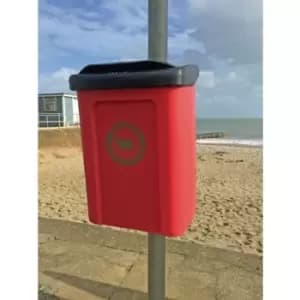 Slingsby Apollo Wall or Post Mounted Dog Waste Bin