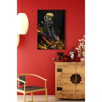 Kanvas Tablo (50 x 70) - 120 Multicolor Decorative Canvas Painting