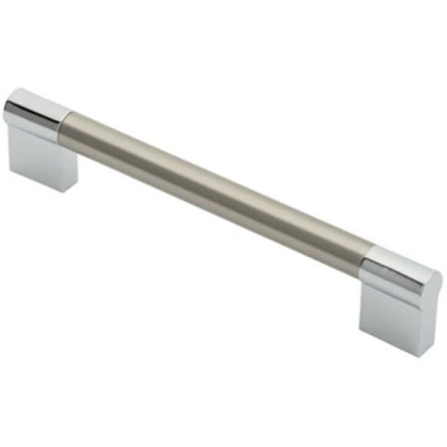 Loops Keyhole Bar Pull Handle 172 x 14mm 160mm Fixing Centres Satin Nickel & Chrome Metallics unisex