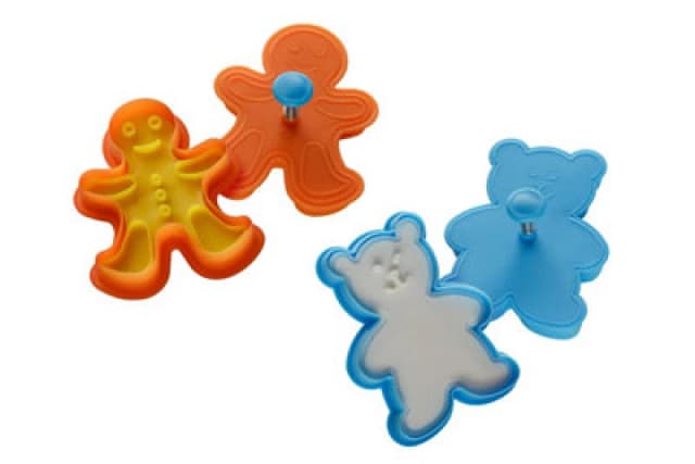 Premier Housewares Hallie Gingerbread Man Cookie Cutters And Stamps Multi