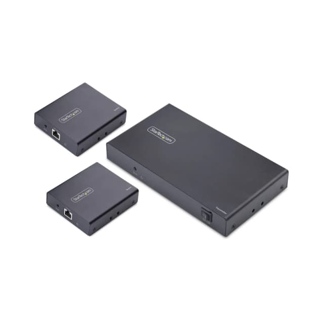 StarTech.com StarTech.com 4-Port HDMI Extender and Splitter Over CAT6, 4K 60Hz, Up to 230ft (70m), 1x4 HDMI over Ethernet Distribution Kit with IR and