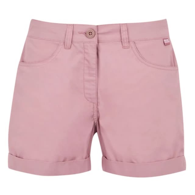 Regatta Womens 'Pemma' Casual Chino Shorts in Pink Size: 16 Pink Female 16