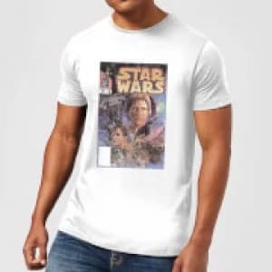 Star Wars Classic Comic Book Cover Mens T-Shirt - White - 3XL