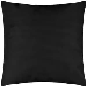 Plain Outdoor Cushion Black / 43 x 43cm / Polyester Filled