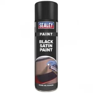 Sealey SCS028S Black Satin Paint 500ml