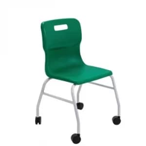TC Office Titan Move 4 Leg Chair with Castors, Green