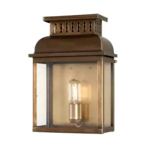 Westminster 1 Light Outdoor Wall Lantern Light Solid Brass IP44, E27