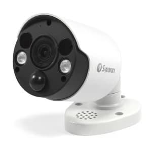 Swann 4K Ultra HD Facial Recognition Spotlight 2 Way Audio IP Bullet Camera - 1 Pack