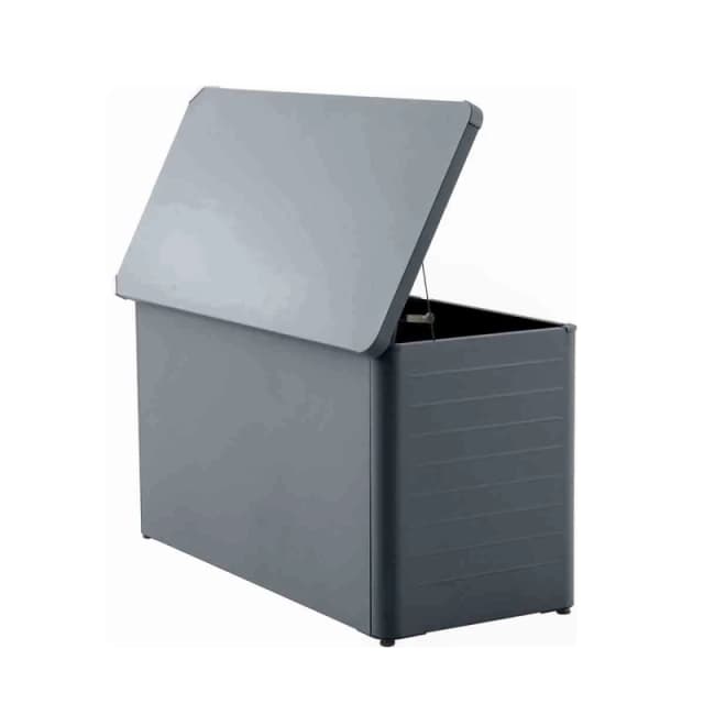 Pacific Rhode Island Small Galvanised Steel Cushion Box Anthracite, Black 18-Y-002-ANT-S