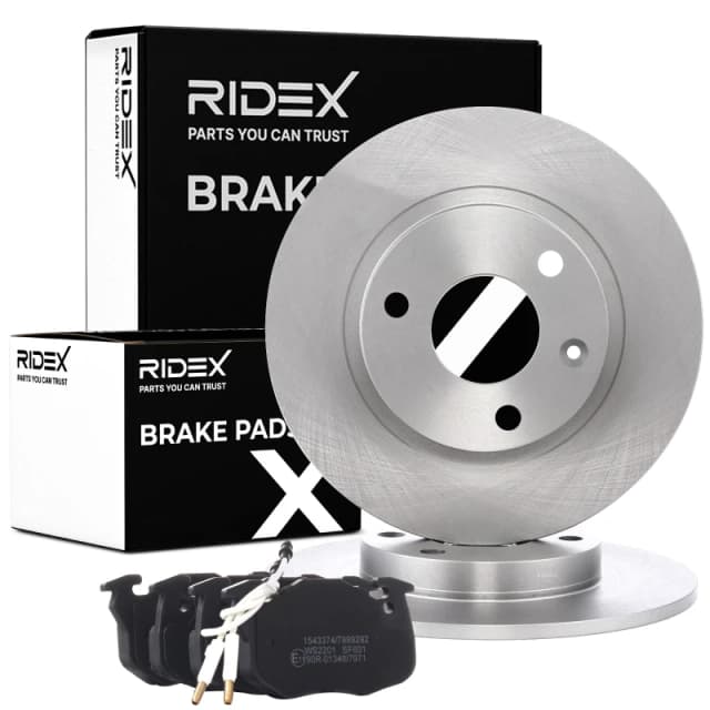 MAPCO 47452 Brake disc and pads set Front Axle, Brake Disc Type: solid, incl. wear warning contact Brake Set,disc brakes (3405)