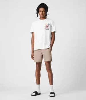 AllSaints Mens Warden Swim Shorts, Pewter Grey, Size: XL