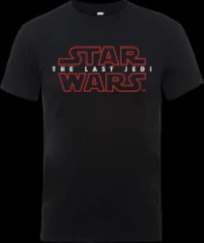 Star Wars The Last Jedi Mens Black T-Shirt - L - Black