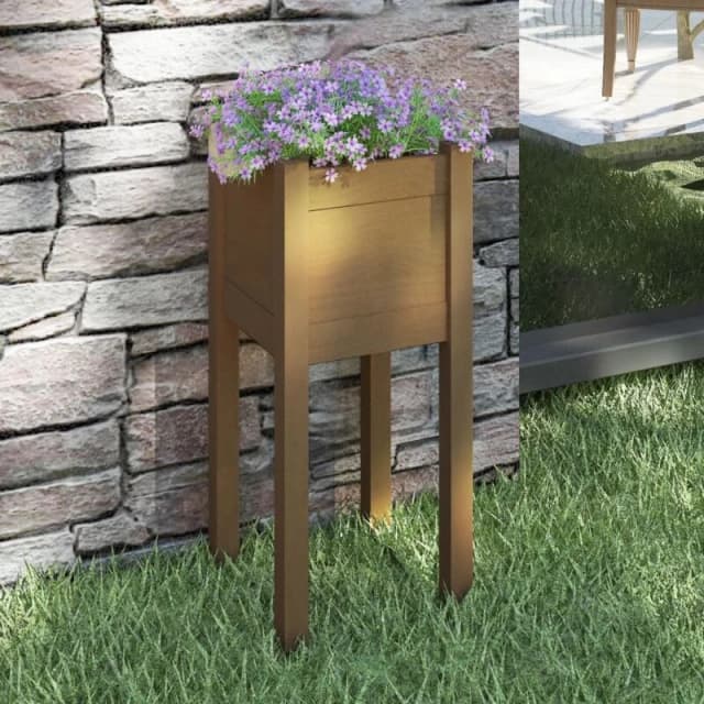 VIDAXL Vidaxl - Garden Planter Honey Brown 31x31x70cm Solid Pinewood 8720286815168