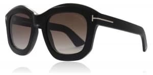 Tom Ford Julia Sunglasses Shiny Black 01F 50mm