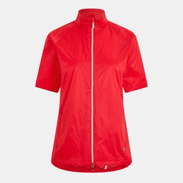 Calvin Klein Golf Womens Weather Resistant Performance Golf Jacket Poppy female 10 (S)