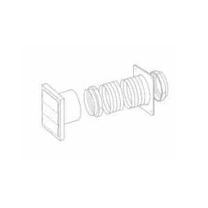 Manrose 125mm Gravity Grille Kit (White) - 7216W