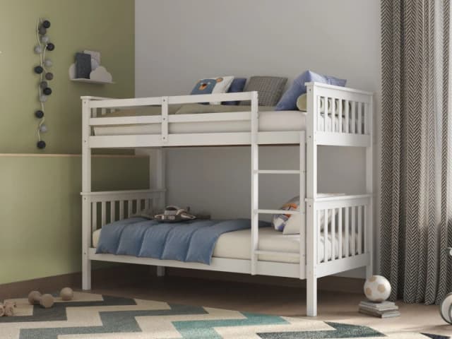 Flair Koop Detachable Bunk Bed in White Size: Single White Unisex Single