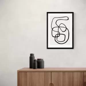 East End Prints Wanderdraw IV Print Black and white