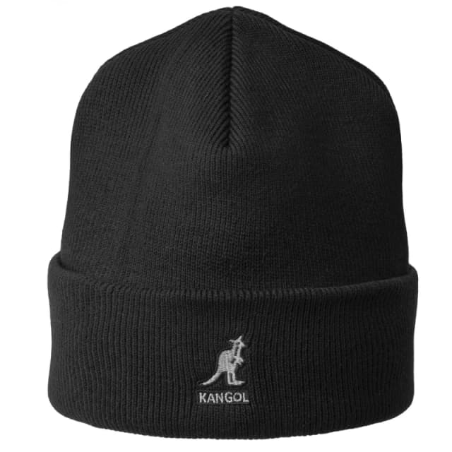 Kangol Adults Acrylic Beanies Black unisex One Size
