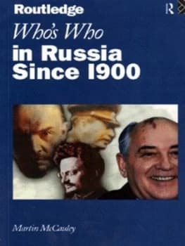 Whos Who in Russia since 1900 by Martin Mccauley Paperback