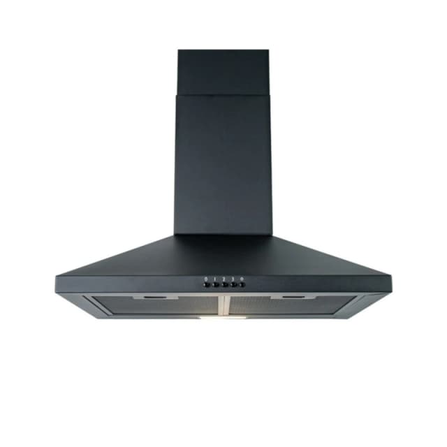 CDA 60cm Chimney Cooker Hood - Black SCCH60BL Black