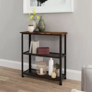 Bala Living Industrial Shoe Rack - Walnut