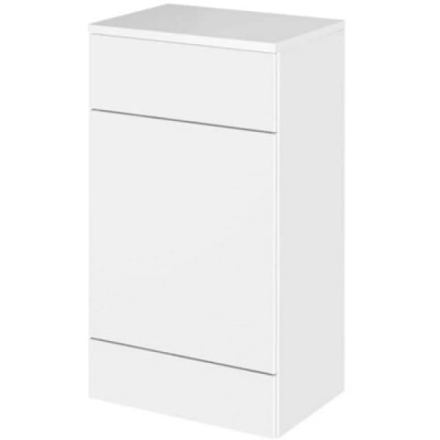 Hudson Reed Fusion 500mm Back To Wall Wc Unit & Top, Gloss White (Freestanding)