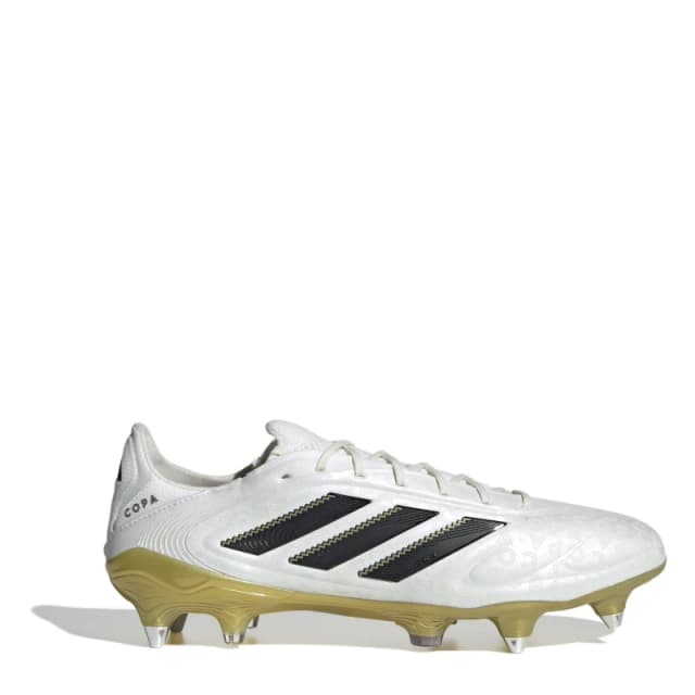 adidas Copa Pure 3 Elite Adults Soft Ground Football Boots White/Blk/Gold male 6 (39.3)
