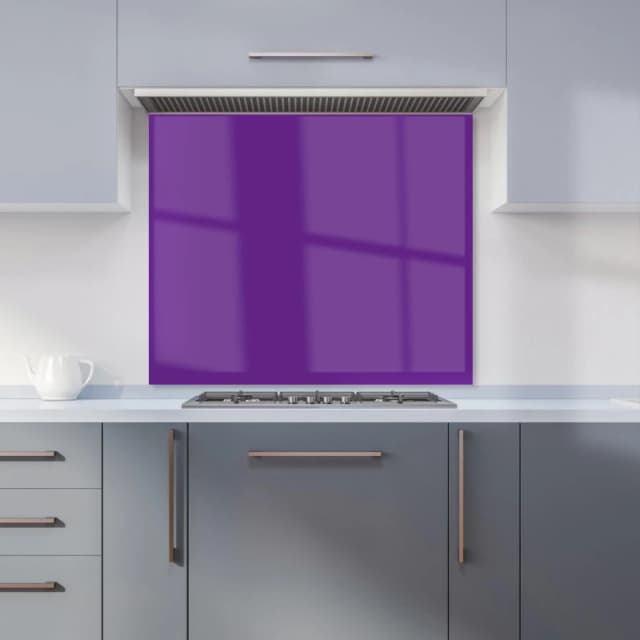 Warren Reed - Designer Purple Jam Kitchen Splashback in Red Size: 600mm x 750mm Red Unisex 600mm x 750mm