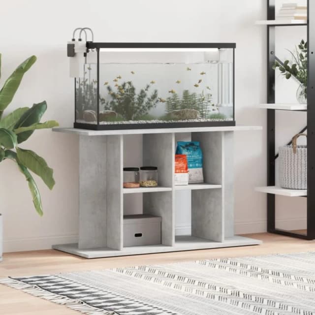 VIDAXL Vidaxl - Aquarium Stand Concrete Grey 100x40x60cm Engineered Wood 8720845417895