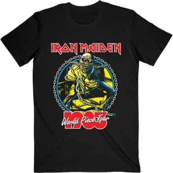 Iron Maiden - World Piece Tour '83 V.2. Unisex Large T-Shirt - Black