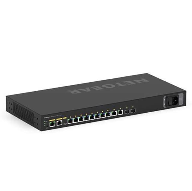 Netgear - M4250 12-Port 10G2F PoE+ Stackable Managed Switch (125W PSU)