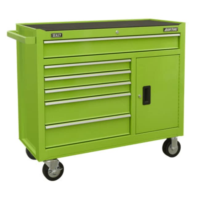 Sealey American Pro 6 Drawer Tool Roller Cabinet AP4106HV Colour: Green