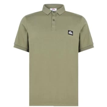Lonsdale Jersey Polo Shirt Mens - Green
