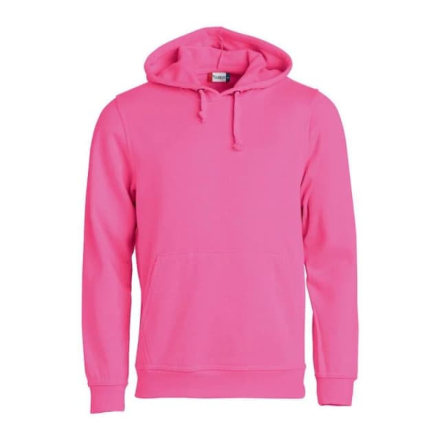 Clique Mens Basic Hoodie in Cerise Size: XS Cerise Male XS