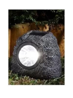 Smart Solar Rock Effect Solar Garden Spotlight. Pack Of 4