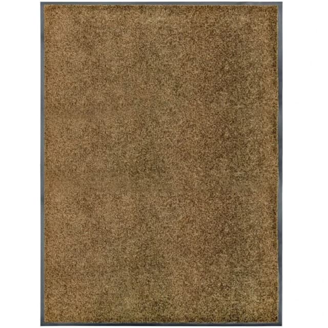 VIDAXL Doormat Washable Brown 90x120cm Vidaxl 8720286064887