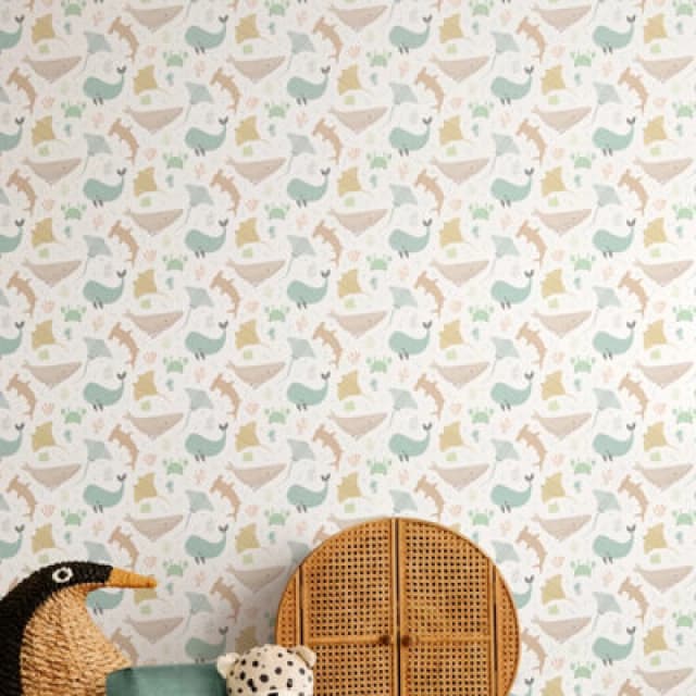 Hoopla Walls Ocean Adventure Honeycomb 10M Wallpaper