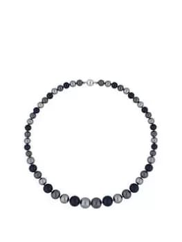 Jon Richard Silver Plated Blue Multi Tone Pearl Magnetic Necklace
