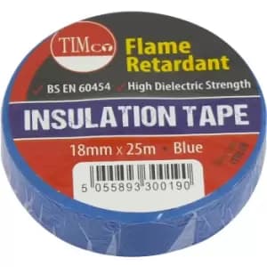 Timco - pvc Insulation Tape Blue 25m x 18mm 10 Pack
