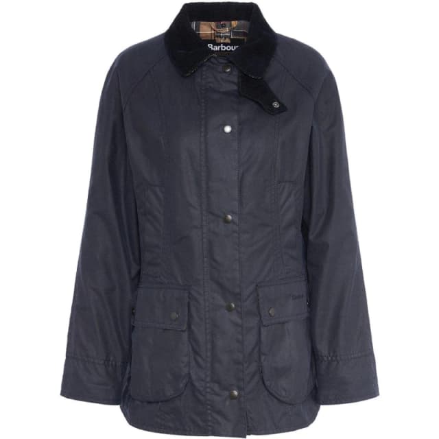 Barbour Womens Beadnell Wax Jacket Navy female 20 (3XL)