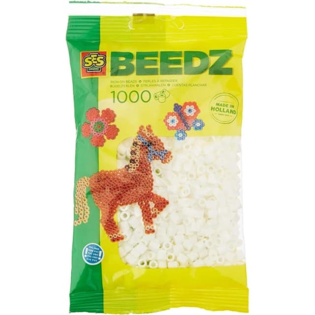 SES Creative Iron on beads 1000 white Multi unisex One Size