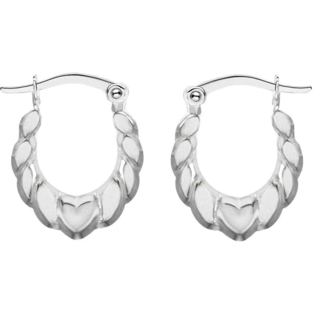 Be You Sterling Silver Mini Heart Hoops Hoop Earrings One Size Silver 85878011000