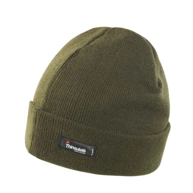 Result Result Men Thinsulate Winter Hat in Olive Olive One Size Male 5063425977437